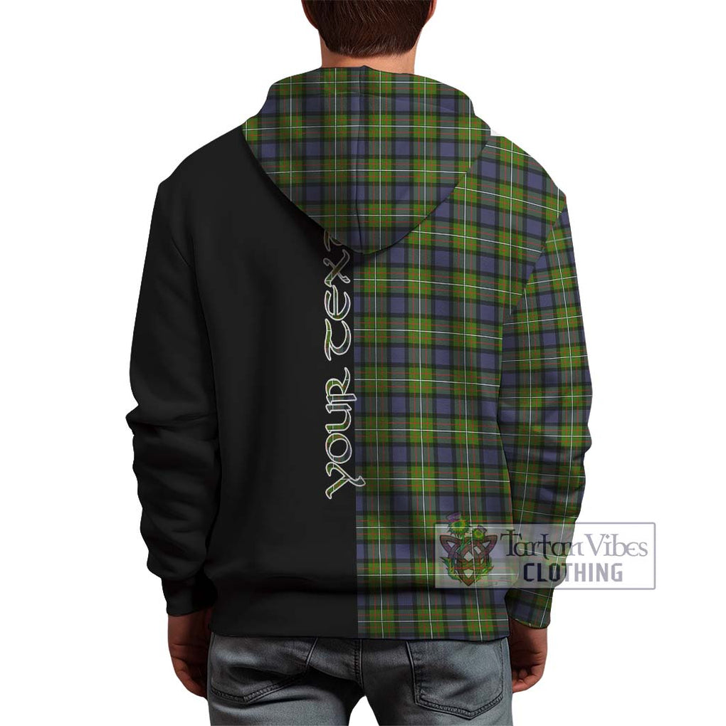 Ferguson Modern Tartan Hoodie with Family Crest and Half Of Me Style - Tartanvibesclothing Shop