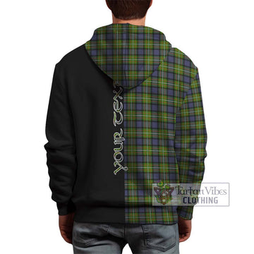 Ferguson Modern Tartan Hoodie with Family Crest and Half Of Me Style