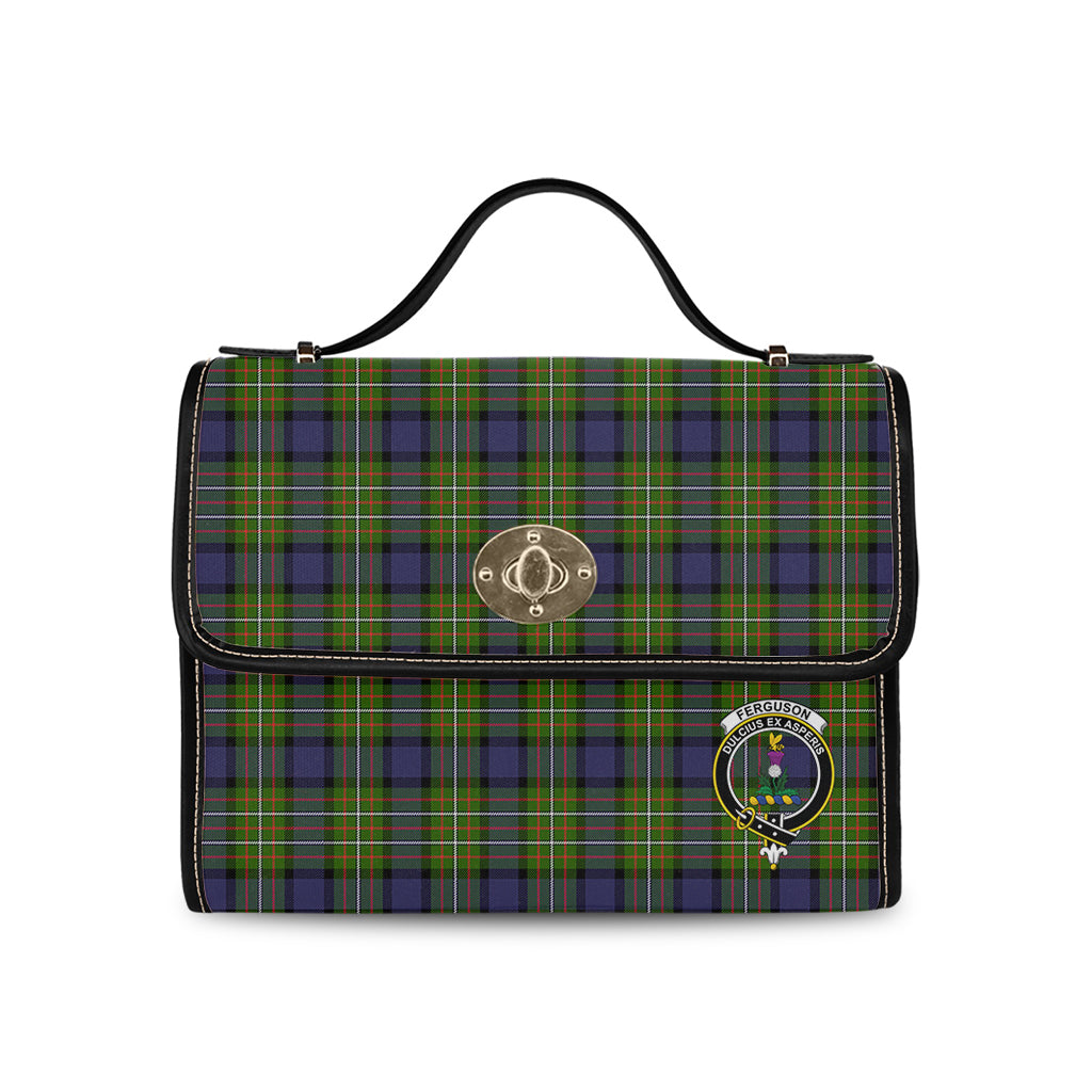 ferguson-modern-tartan-leather-strap-waterproof-canvas-bag-with-family-crest