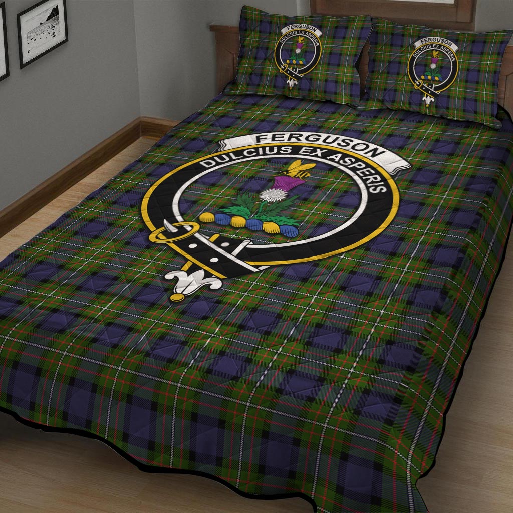 Ferguson Modern Tartan Quilt Bed Set with Family Crest - Tartan Vibes Clothing