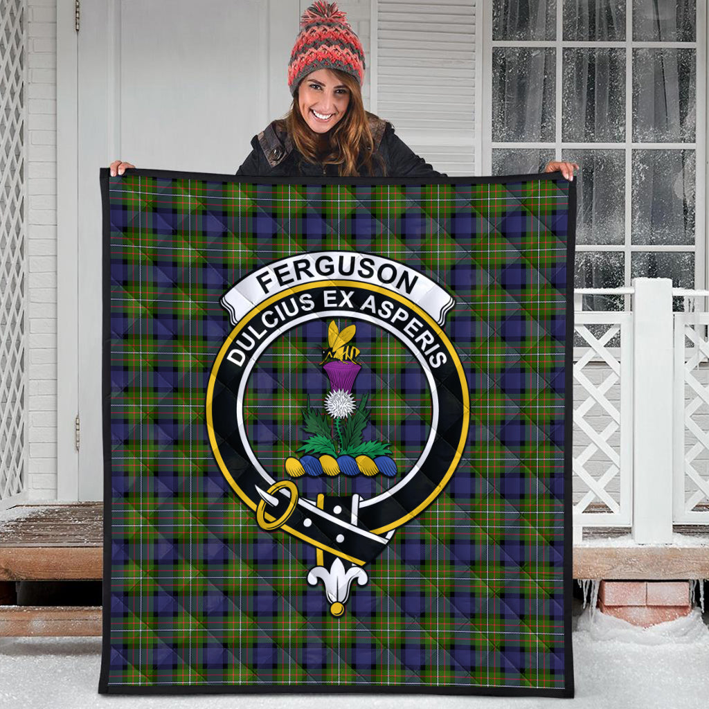 ferguson-modern-tartan-quilt-with-family-crest