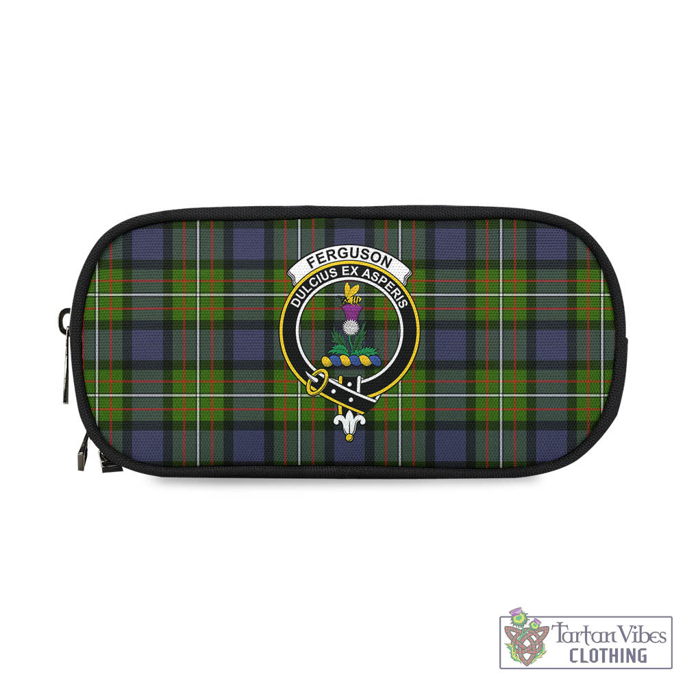 Tartan Vibes Clothing Ferguson Modern Tartan Pen and Pencil Case with Family Crest