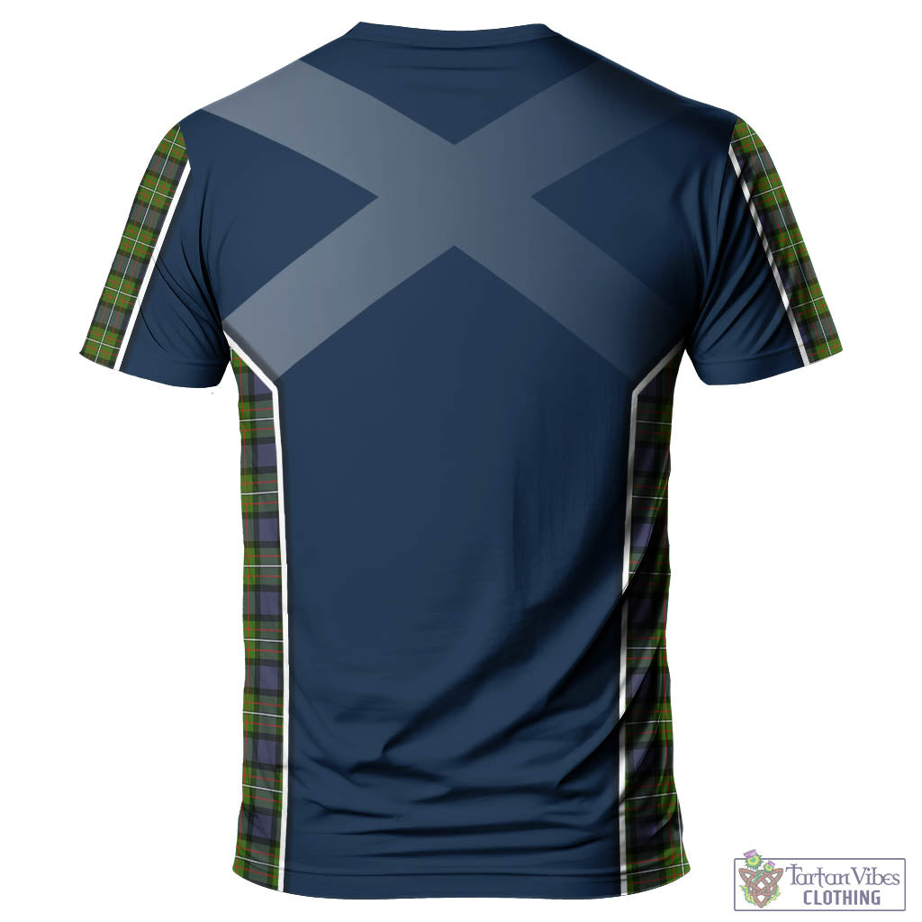 Tartan Vibes Clothing Ferguson Modern Tartan T-Shirt with Family Crest and Lion Rampant Vibes Sport Style