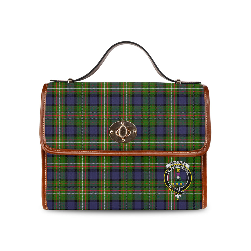 ferguson-modern-tartan-leather-strap-waterproof-canvas-bag-with-family-crest