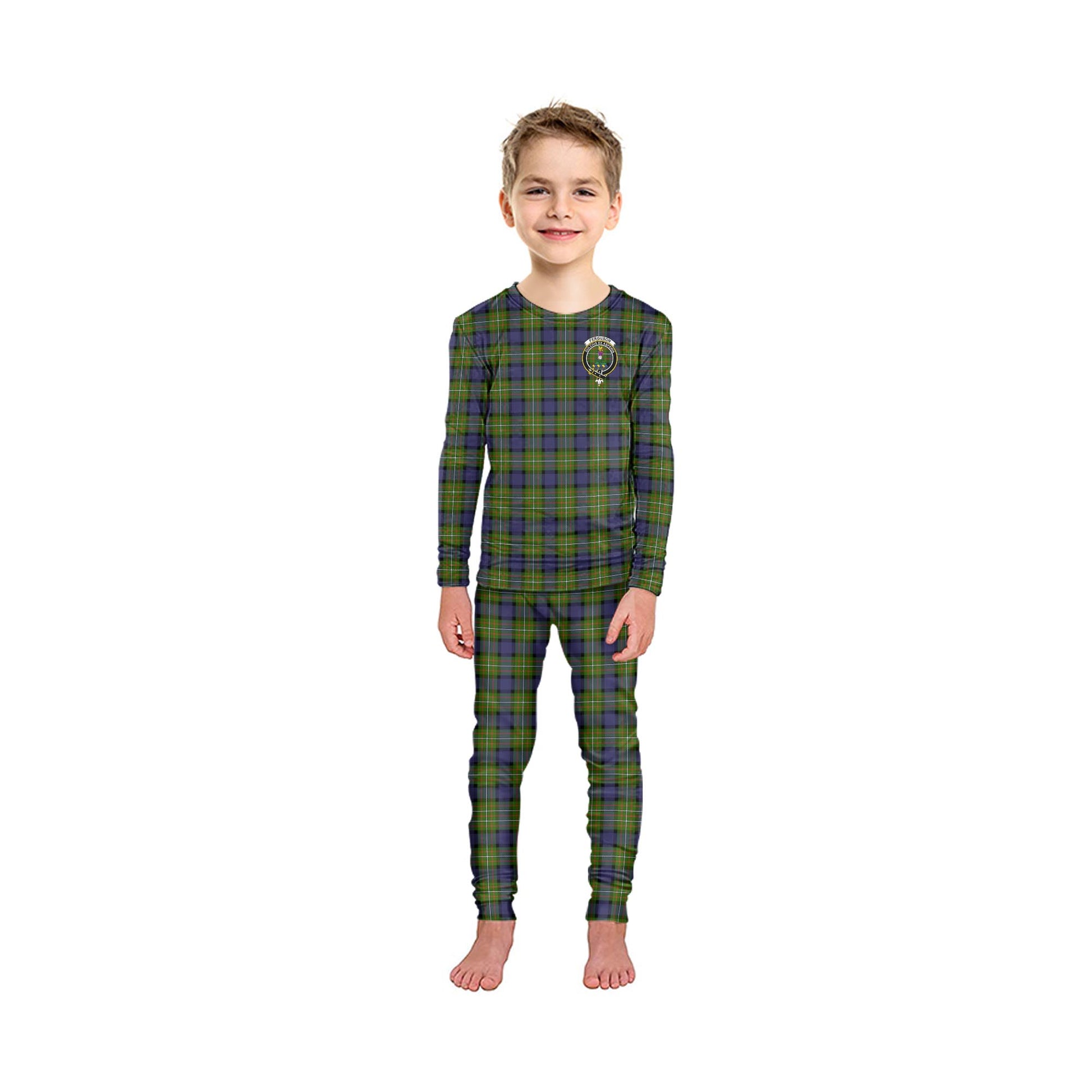 Ferguson Modern Tartan Pajamas Family Set with Family Crest - Tartan Vibes Clothing