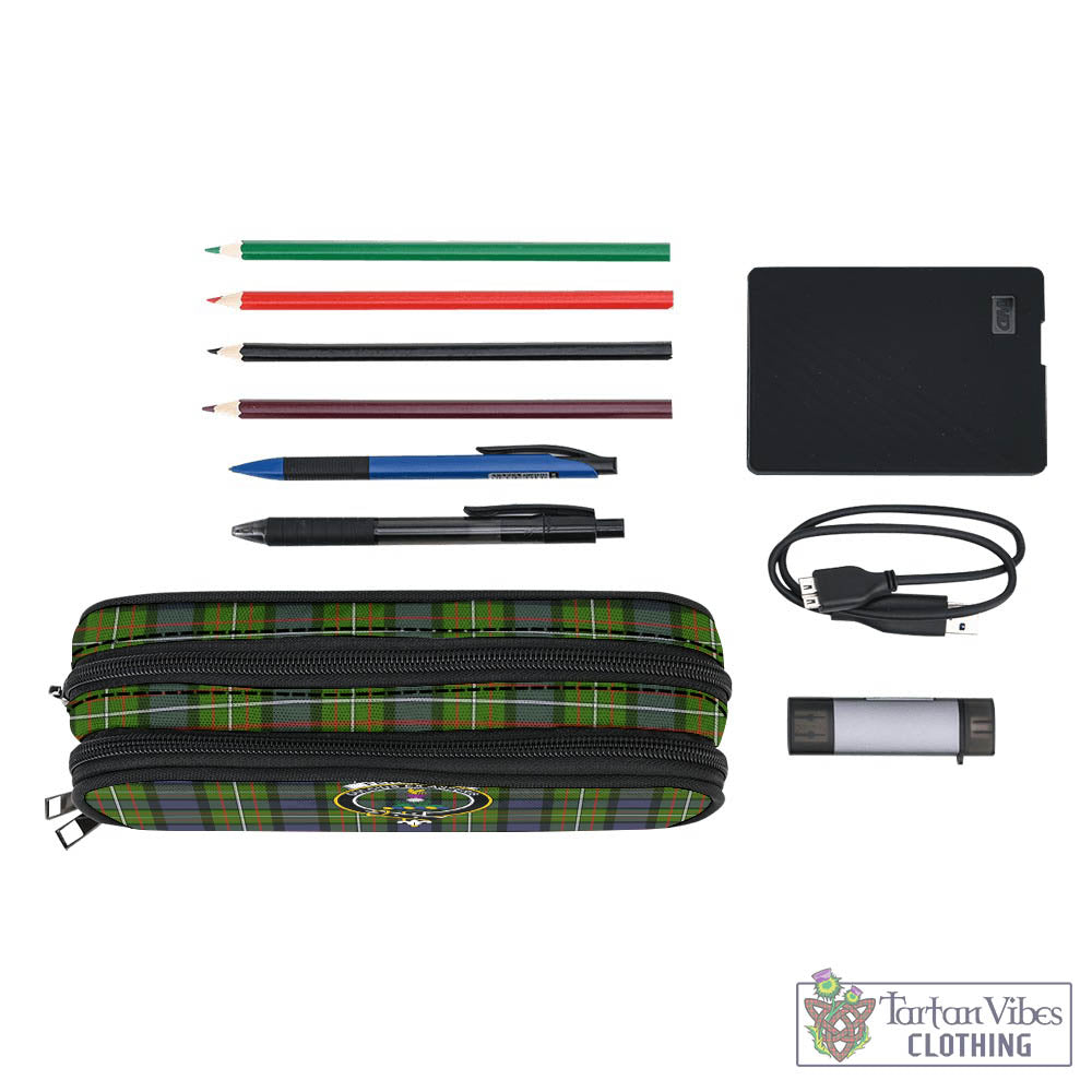 Tartan Vibes Clothing Ferguson Modern Tartan Pen and Pencil Case with Family Crest