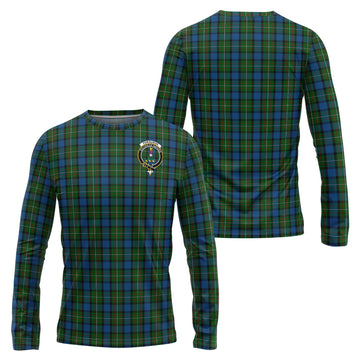 Ferguson of Atholl Tartan Long Sleeve T-Shirt with Family Crest