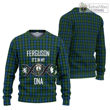 Ferguson of Atholl Tartan Ugly Sweater with Family Crest DNA In Me Style