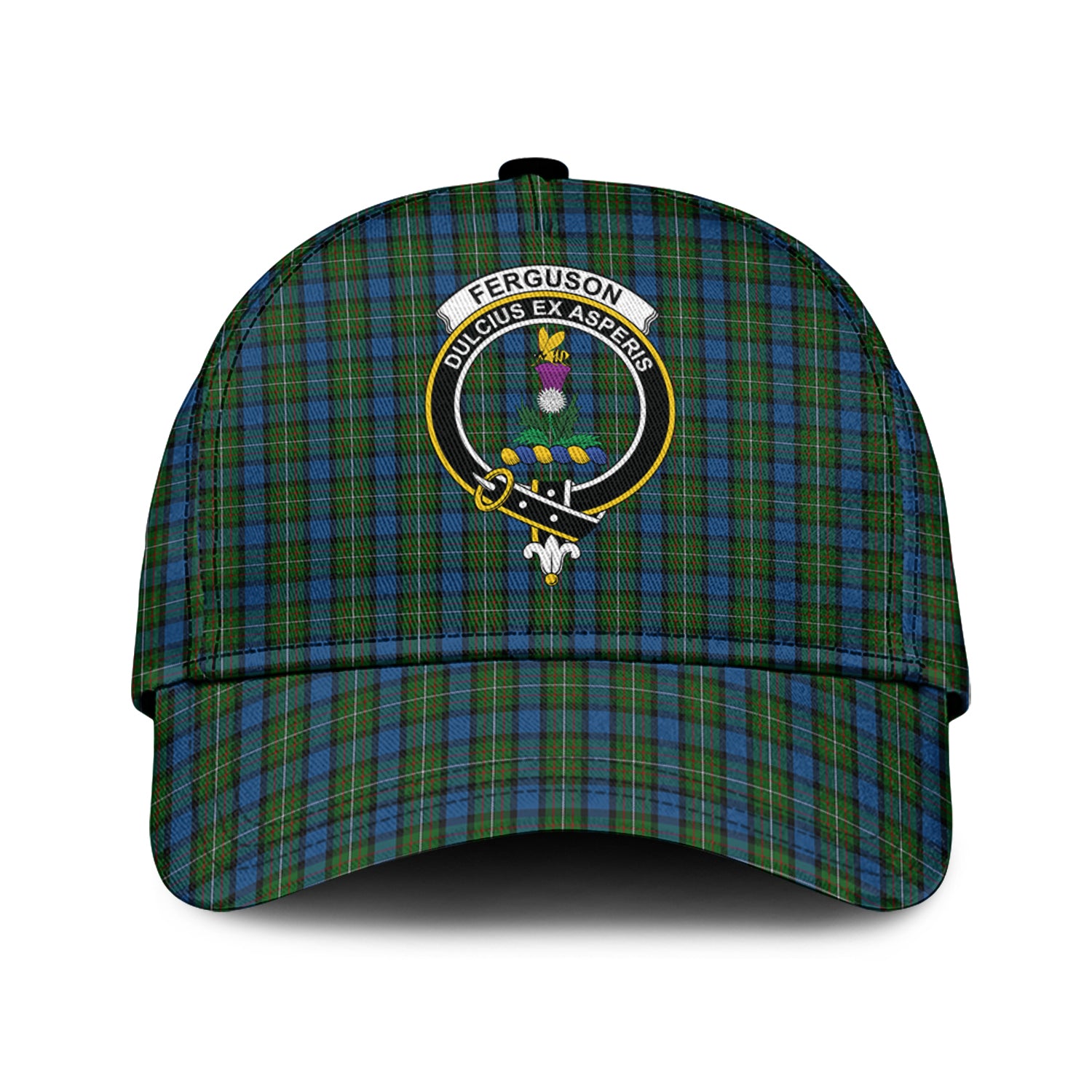 Ferguson of Atholl Tartan Classic Cap with Family Crest Classic Cap Universal Fit - Tartan Vibes Clothing