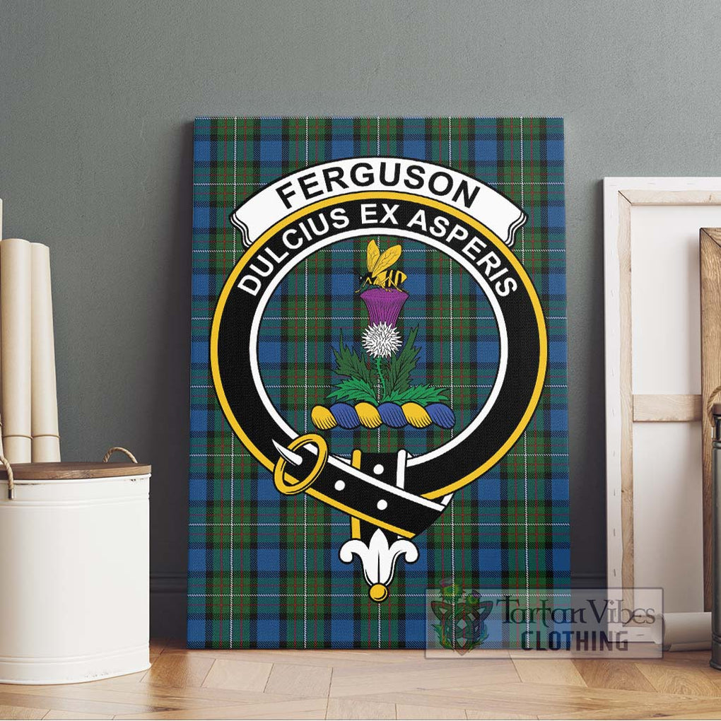 Ferguson of Atholl Tartan Canvas Print Wall Art with Family Crest Without Frame - Tartan Vibes Clothing