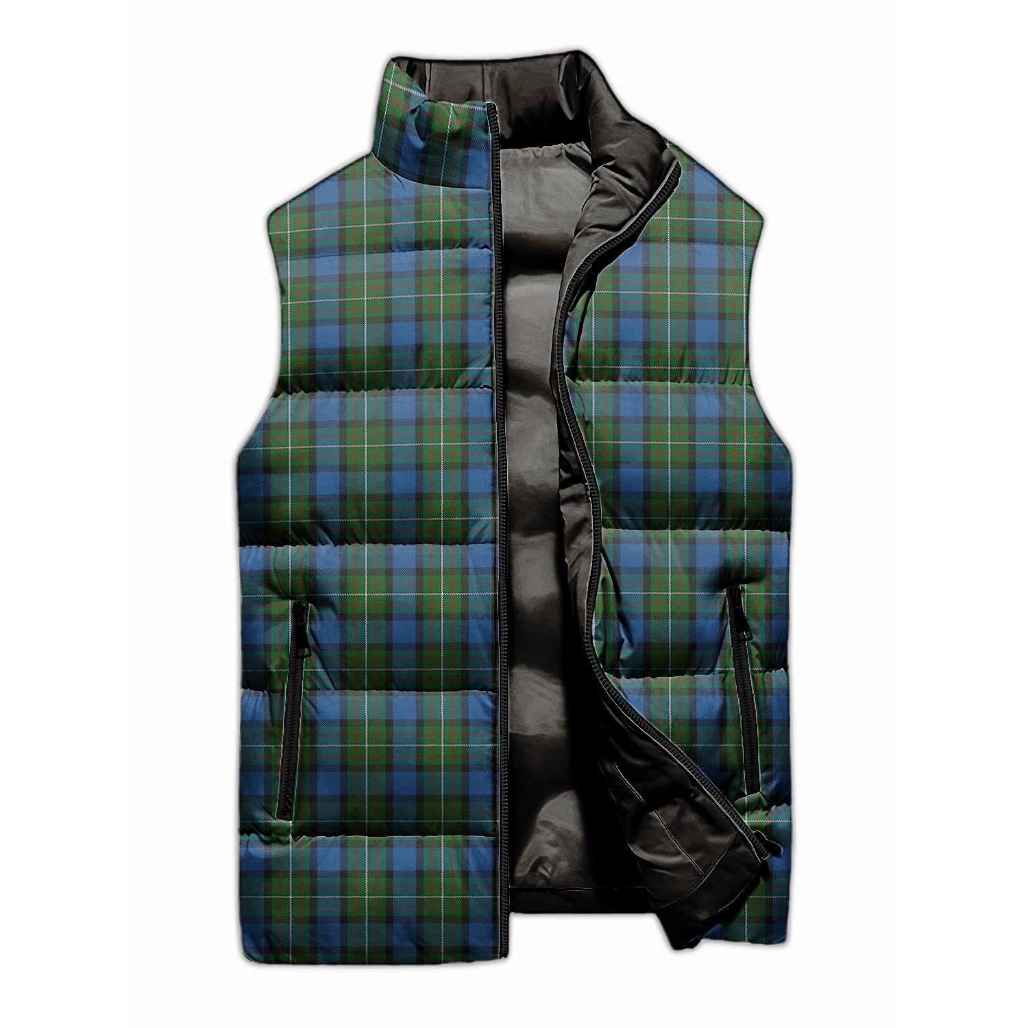 Ferguson of Atholl Tartan Sleeveless Puffer Jacket - Tartanvibesclothing