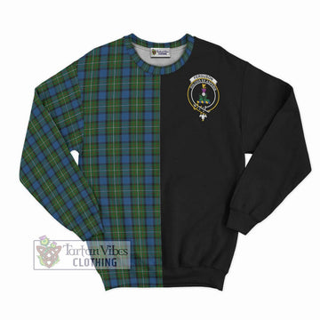 Ferguson of Atholl Tartan Sweatshirt with Family Crest and Half Of Me Style