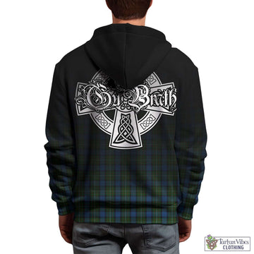 Ferguson of Atholl Tartan Hoodie Featuring Alba Gu Brath Family Crest Celtic Inspired