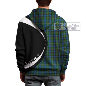 Ferguson of Atholl Tartan Hoodie with Family Crest Circle Style