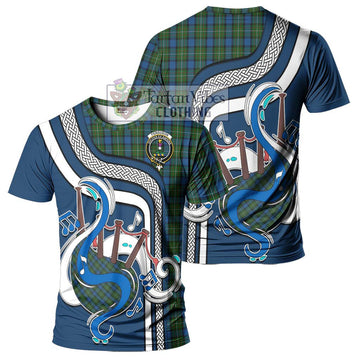 Ferguson of Atholl Tartan T-Shirt with Epic Bagpipe Style