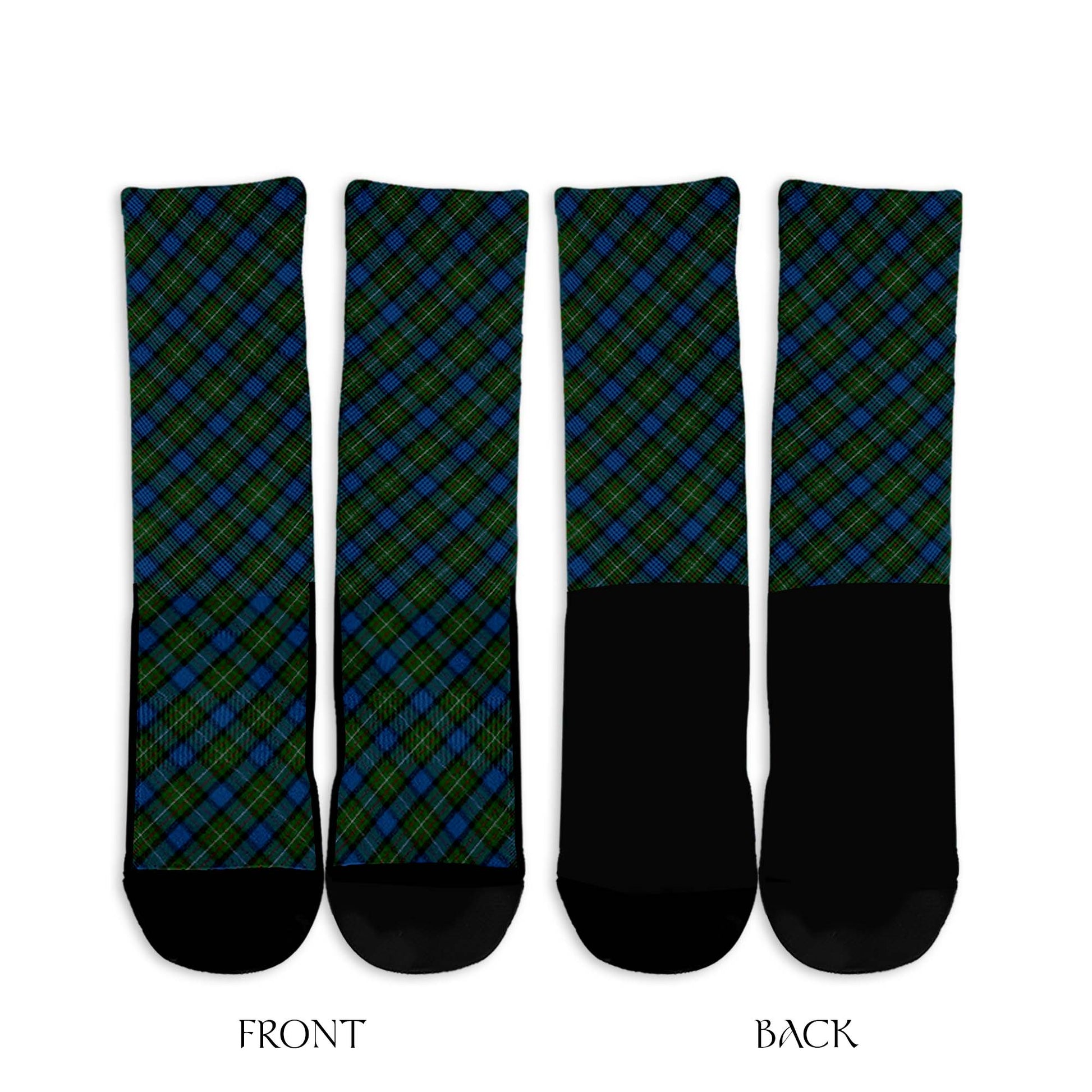 Ferguson of Atholl Tartan Crew Socks Cross Tartan Style - Tartanvibesclothing