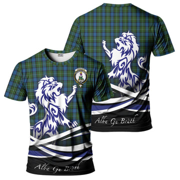 Ferguson of Atholl Tartan T-Shirt with Alba Gu Brath Regal Lion Emblem