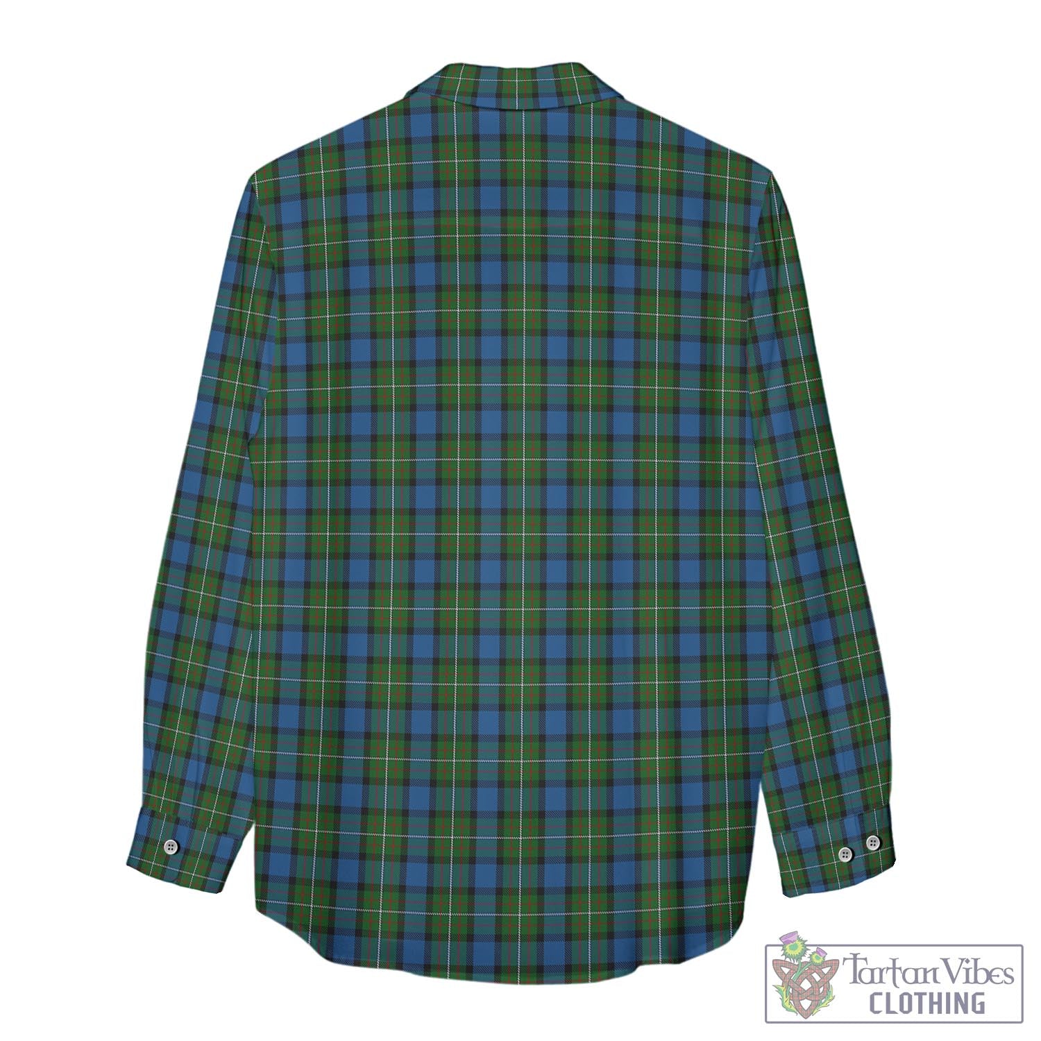 Tartan Vibes Clothing Ferguson of Atholl Tartan Womens Casual Shirt with Family Crest