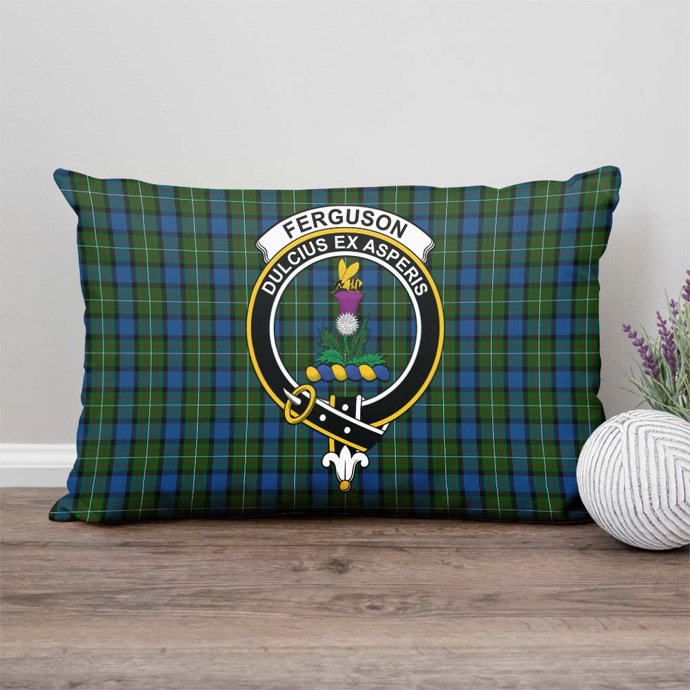 Ferguson of Atholl Tartan Pillow Cover with Family Crest Rectangle Pillow Cover - Tartanvibesclothing