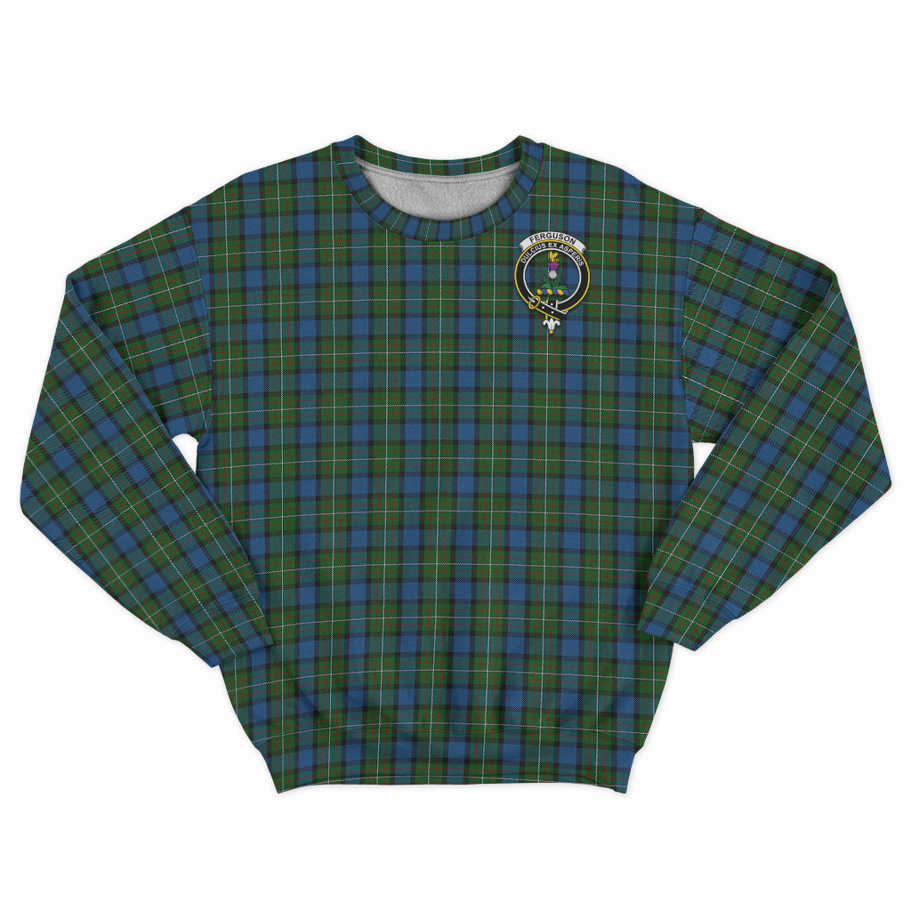 Ferguson of Atholl Tartan Sweatshirt with Family Crest - Tartan Vibes Clothing