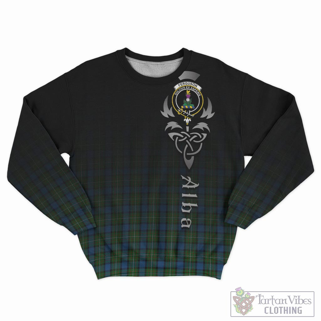 Tartan Vibes Clothing Ferguson of Atholl Tartan Sweatshirt Featuring Alba Gu Brath Family Crest Celtic Inspired