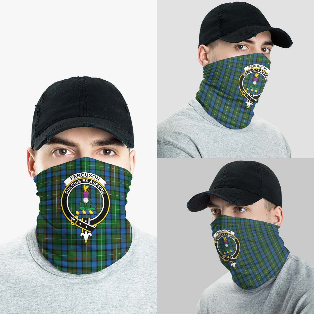 Ferguson of Atholl Tartan Neck Gaiters, Tartan Bandanas, Tartan Head Band with Family Crest