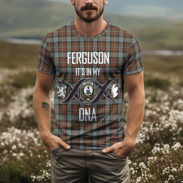 Ferguson Weathered Tartan T-Shirt with Family Crest DNA In Me Style