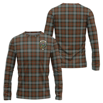 Ferguson Weathered Tartan Long Sleeve T-Shirt with Family Crest