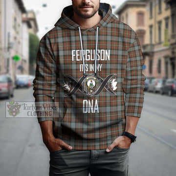 Ferguson Weathered Tartan Hoodie with Family Crest DNA In Me Style