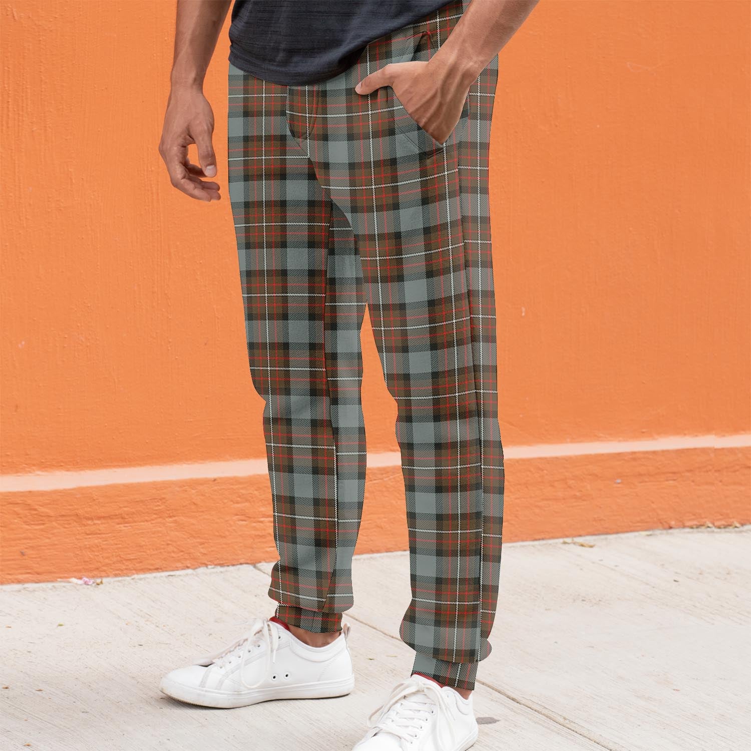 Ferguson Weathered Tartan Joggers Pants S - Tartan Vibes Clothing