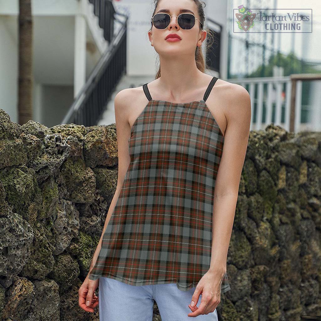 Tartan Vibes Clothing Ferguson Weathered Tartan Loose Halter Neck Camisole