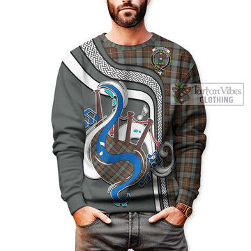 Ferguson Weathered Tartan Sweatshirt with Epic Bagpipe Style