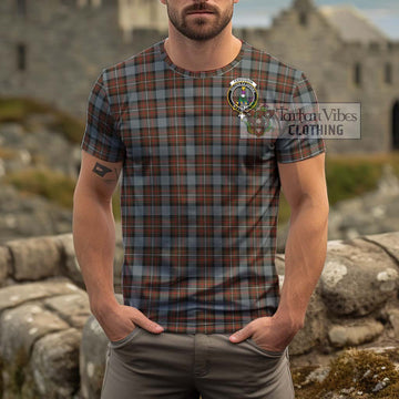 Ferguson Weathered Tartan Cotton T-Shirt with Family Crest