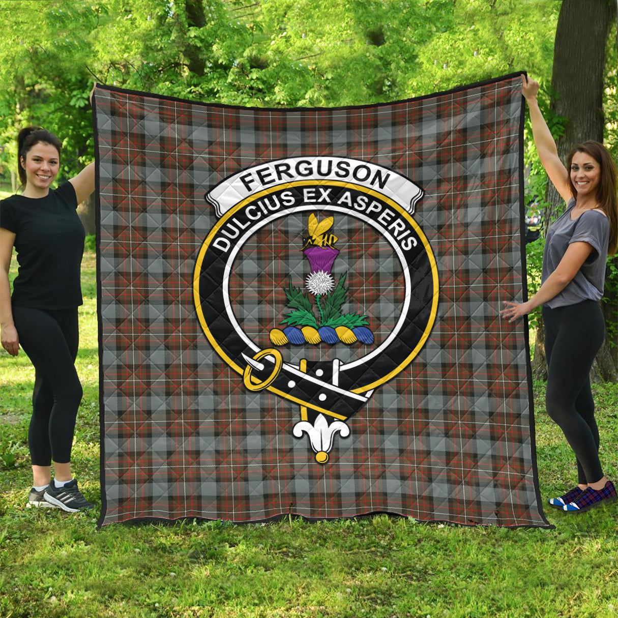 ferguson-weathered-tartan-quilt-with-family-crest