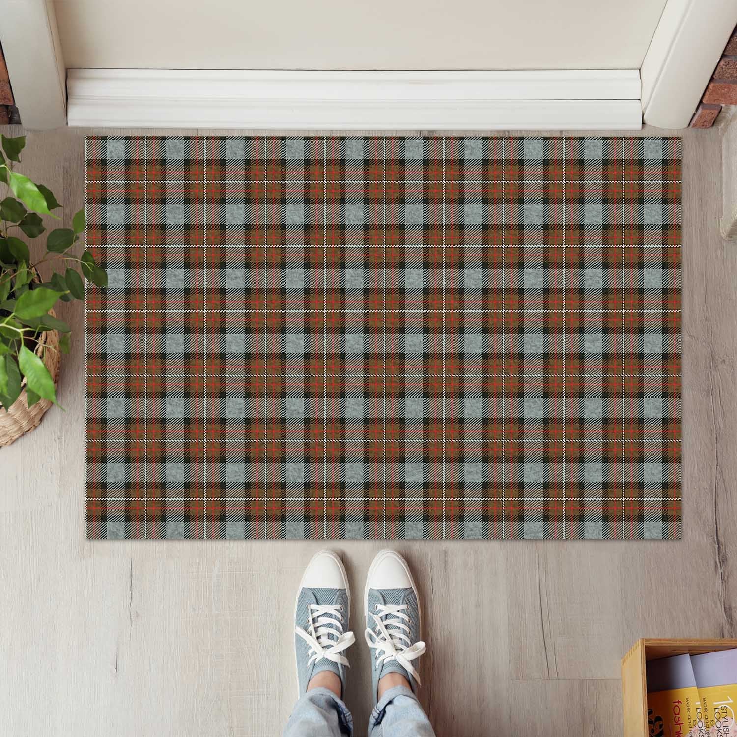 Ferguson Weathered Tartan Door Mat - Tartanvibesclothing