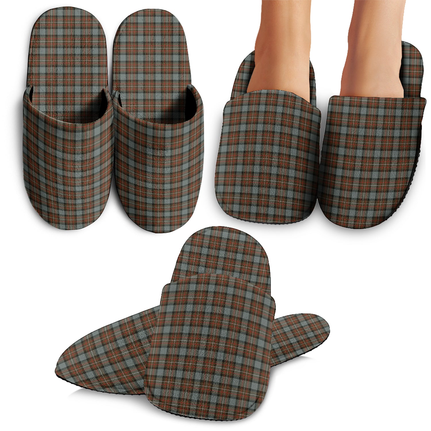 Ferguson Weathered Tartan Home Slippers - Tartanvibesclothing