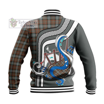 Ferguson Weathered Tartan Baseball Jacket with Epic Bagpipe Style