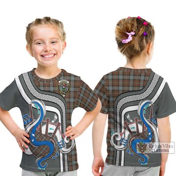 Ferguson Weathered Tartan Kid T-Shirt with Epic Bagpipe Style