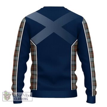 Ferguson Weathered Tartan Ugly Sweater with Family Crest and Lion Rampant Vibes Sport Style