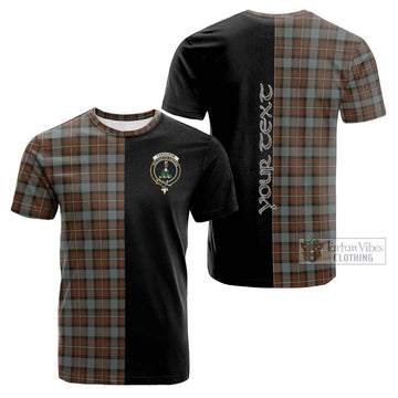 Ferguson Weathered Tartan Cotton T-shirt with Family Crest and Half Of Me Style