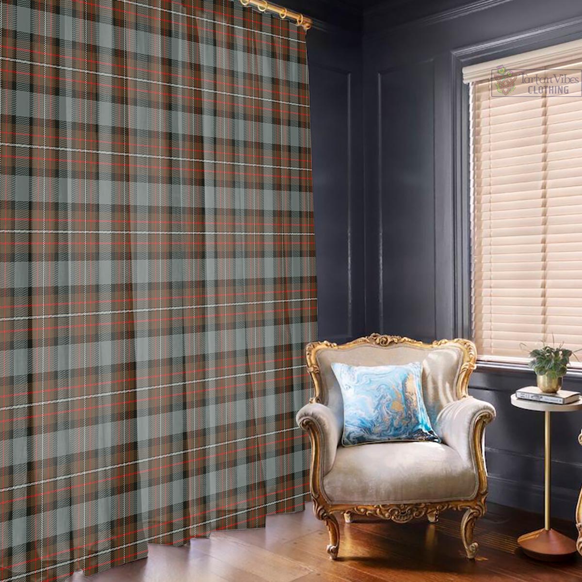 Ferguson Weathered Tartan Window Curtain