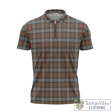 Ferguson Weathered Tartan Zipper Polo Shirt