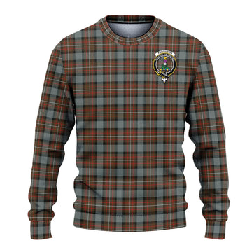 Ferguson Weathered Tartan Ugly Sweater with Family Crest