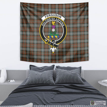 Ferguson Weathered Tartan Tapestry Wall Hanging and Home Decor for Room with Family Crest