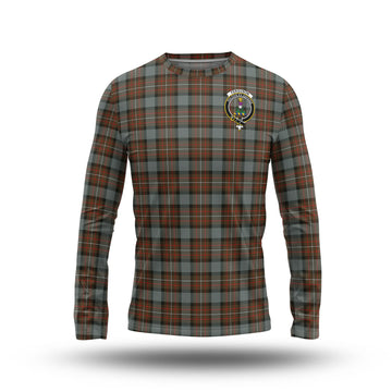 Ferguson Weathered Tartan Long Sleeve T-Shirt with Family Crest