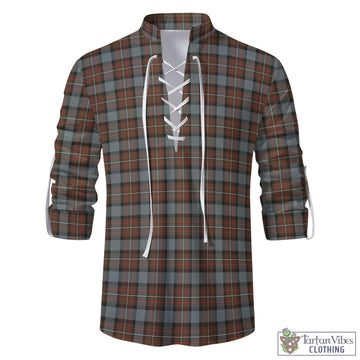 Ferguson Weathered Tartan Men's Scottish Traditional Jacobite Ghillie Kilt Shirt