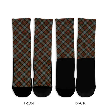 Ferguson Weathered Tartan Crew Socks Cross Tartan Style