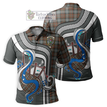 Ferguson Weathered Tartan Polo Shirt with Epic Bagpipe Style