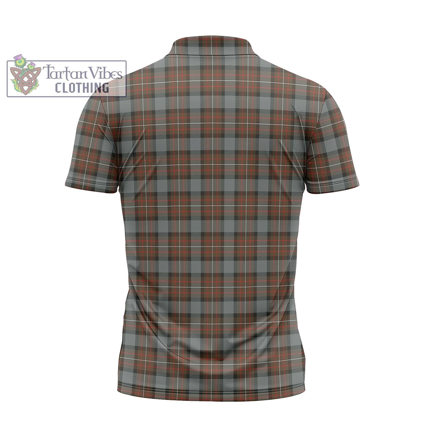 Tartan Vibes Clothing Ferguson Weathered Tartan Zipper Polo Shirt