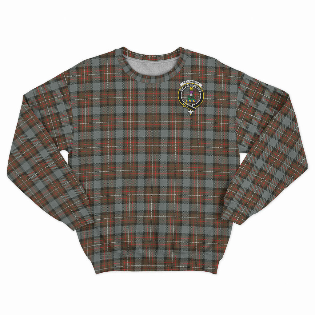 Ferguson Weathered Tartan Sweatshirt with Family Crest - Tartan Vibes Clothing